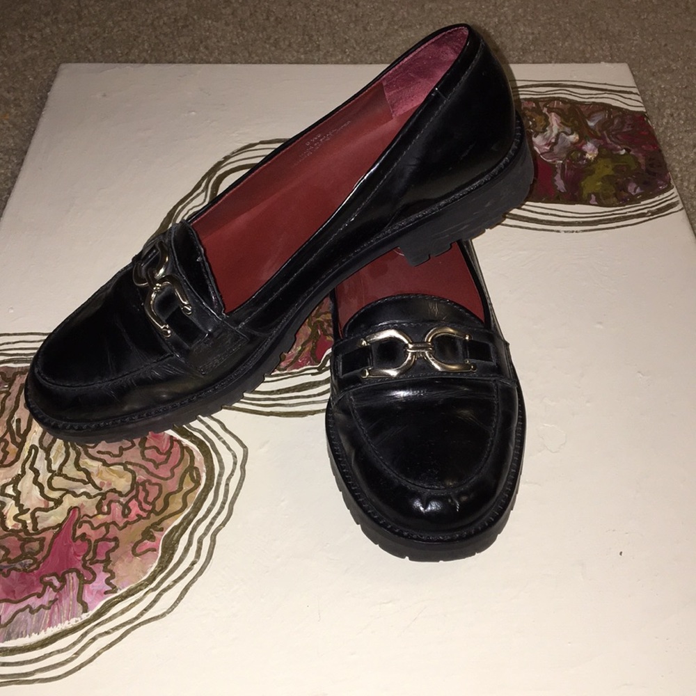 vintage platform loafers
